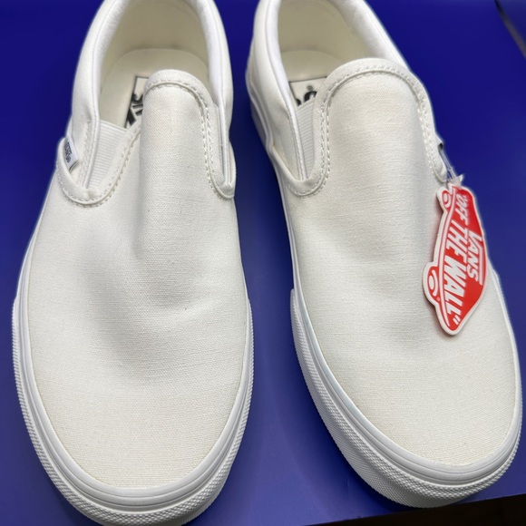 Vans Shoes - Vans unisex Classic White Slip-On Sneakers.